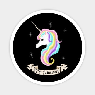 Fabulous unicorn Magnet